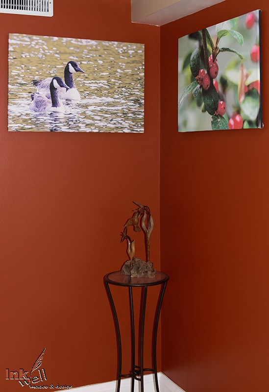 Hallway Art, ducks and berries